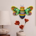 thumbnail image 2 of MOQIN Metal Butterfly Wall Art Outdoor Decor, Mexican Pottery Outdoor Decor, Garden Decoration Hanging for Fence,Yard, Patio,Living Room,Bedroom, 2 of 9