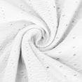 thumbnail image 6 of Xaqiouau Women's Eyelet Embroidered Keyhole Neck Cold Shoulder Tie Sleeve Loose Midi Dress with Pockets Casual Summer Beach Sundress, 6 of 6