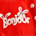 thumbnail image 2 of Spring and Autumn Girls' Baby Garment Set Fashion Cotton Top+Casual Pants Two-piece Set of Girls' Cartoon Bunny Set, 2 of 3