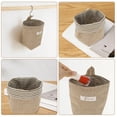 thumbnail image 4 of Ofertas Únicas 1 Pc Bolsa de Almacenamiento Colgante Duradera Amarillo Marrón Amarillo Claro Mezcla de Algodón y Lino, 4 of 5