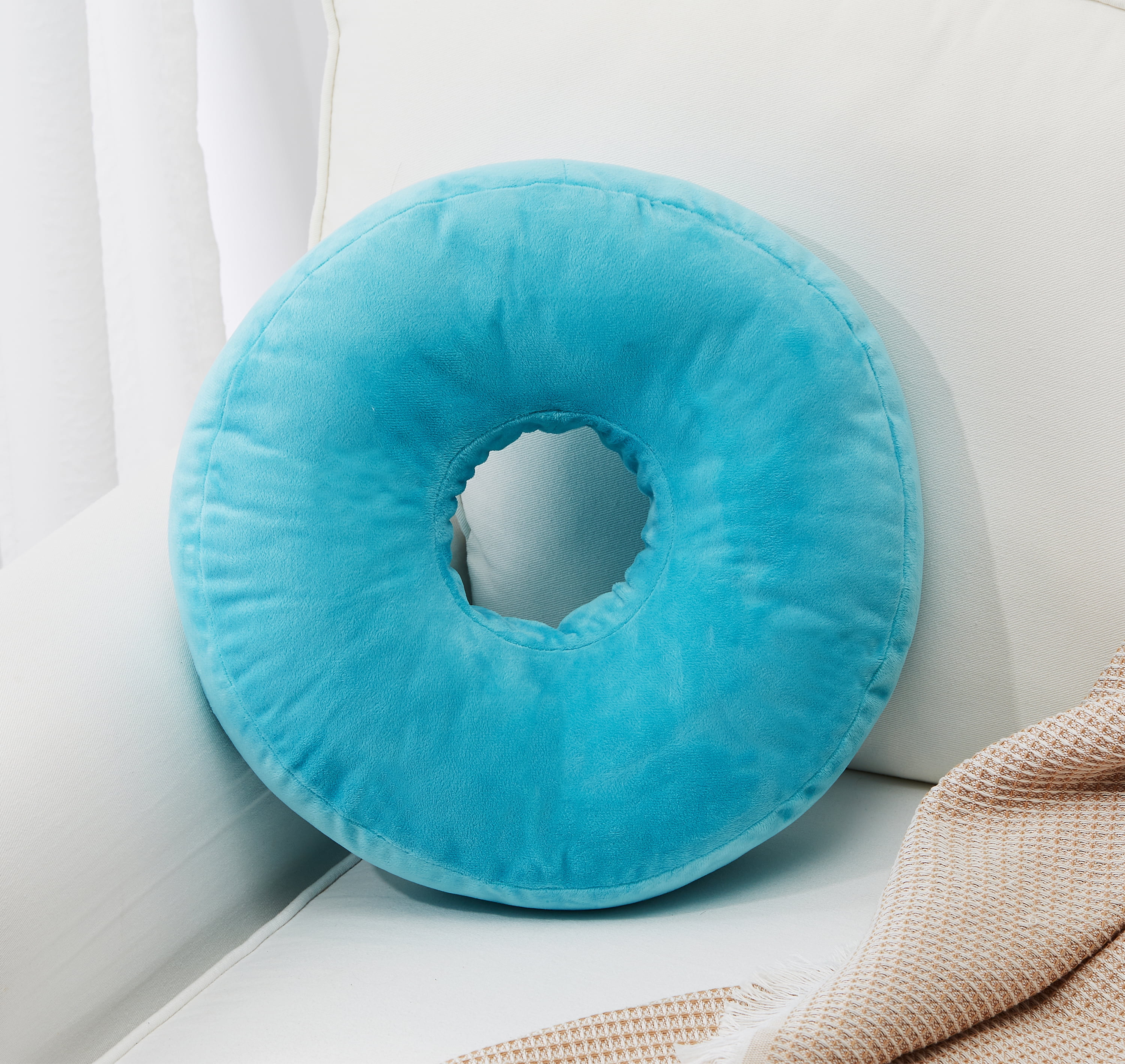 Cheer Collection Round Donut Pillow Super Soft Microplush Doughnut