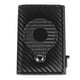 thumbnail image 4 of Cartera de cuero sintético suave para hombre, moderna cartera con patrón de fibra de carbono, tarjetero para billetes para viajes de negocios, de fibra de carbono sintética, color negro, tamaño libre, 4 of 15