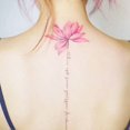 thumbnail image 1 of 1 Sheet Lotus Tattoo Sticker , Waterproof Long Lasting Temporary Tattoo, Colorful Wrist Neck Realistic Fake Tattoo, 1 of 4