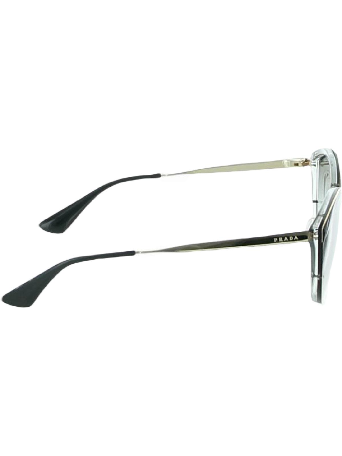 Prada Womens UV Protection Round Cat Eye Fashion Sunglasses Gray 63mm - image 3 of 3