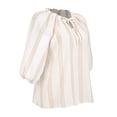 thumbnail image 3 of Blusa George para Mujer, Cuello V con Abertura en Costados Crema Talla CH, 3 of 4