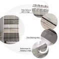 thumbnail image 3 of Retro Dark Grey Stripe Shower Curtain, 66" x 72", Peeling Paint Effect Texture Waterproof Bathroom Curtain Washable Shower Curtain Set with 12 Hooks, 3 of 6