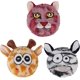 thumbnail image 1 of Paquete de 3 bolas chirriantes para perros, juguetes divertidos 2 en 1 para cachorros, juguete de cumpleaños para perros pequeños y medianos (pelota de animales), 1 of 4