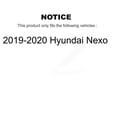 thumbnail image 2 of Transit Auto Front Rear Disc Brake Rotors and Semi-Metallic Pads Kit for Car 2019-2020 Hyundai Nexo K8F-103889, 2 of 11