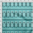 thumbnail image 3 of oneOone Georgette Viscose Fabric Chevron & Swirl Ikat Printed Craft Fabric BTY 42 Inch Wide, 3 of 4