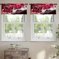 thumbnail image 2 of LALILO Kitchen Curtain Valance Beautiful Color Trees Tiled Rod Pocket Window Curtain 52"x 18" Set of 2, 2 of 7