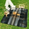 thumbnail image 6 of Colored Grid Geometry Outdoor Picnic Blanket, Foldable Waterproof Beach Mat, Portable Beach Blanket for Beach Camping, Hiking, Family Concerts, 6 of 7