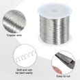 thumbnail image 3 of Uxcell Jewelry Wire Beading Wire for Jewelry Making Bare Copper Craft Beading Wire for Necklace Bracelet Silver 50M/0.3mm, 3 of 5