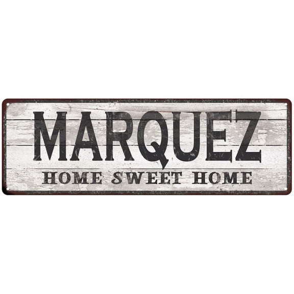 MARQUEZ Home Sweet Home Country Look Gift 6x18 Metal Sig 206180045692