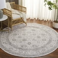 thumbnail image 2 of SAFAVIEH Mason Elisa Medallion Polyester Area Rug, Ivory/Beige Gray, 6'3" x 6'3" Round, 2 of 10