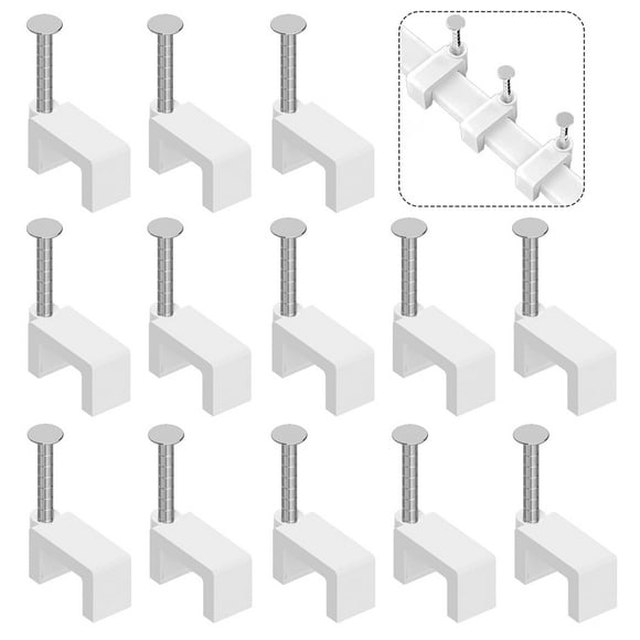 EcoNesxp Cat7 100 Cat6 mm Flat Ethernet Cable Wall Clip