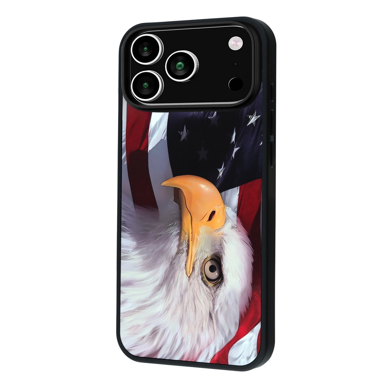 Lightweight Printed Aluminum Phone Cover for iPhone 17 Pro - Eagle