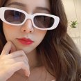 thumbnail image 4 of Estilo Oval gafas de sol de las mujeres Vintage Retro marco redondo blanco hombres gafas de sol mujer negro Hip Hop claro gafas UV400pangjing, 4 of 4