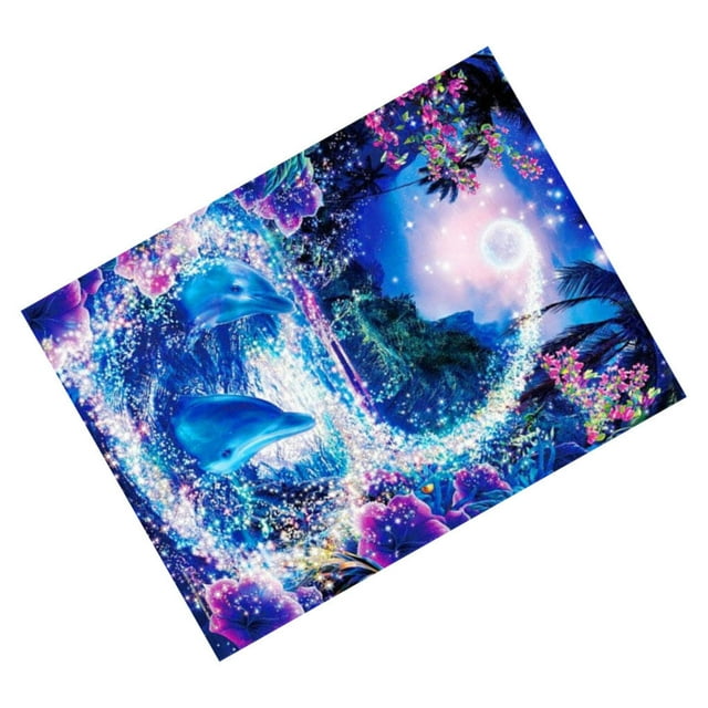 Ruiboury Crystal Painting Decorative Art Craft Rhinestone Drawing Living Room Indoor Decoration Home Picture Frameless Draw