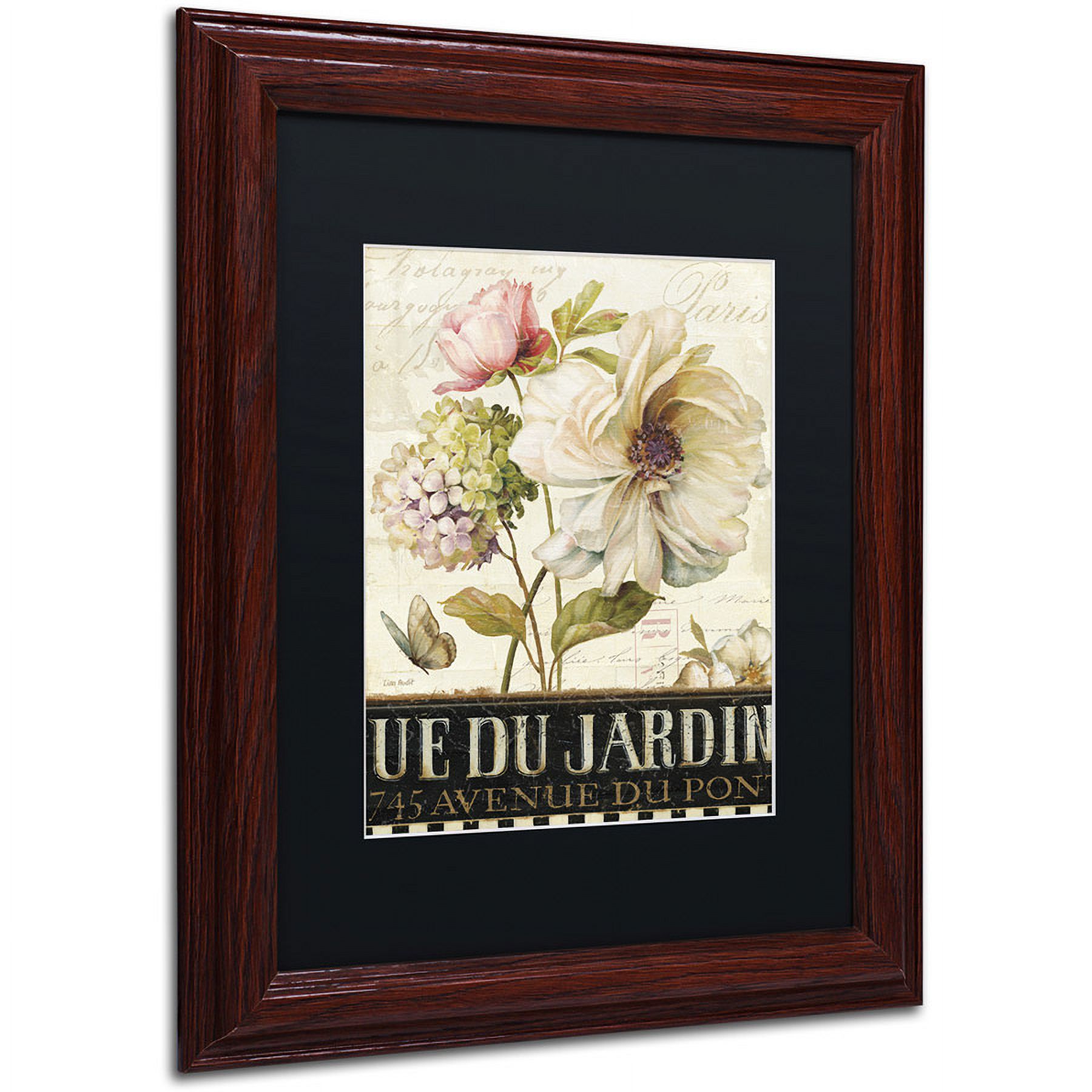 Trademark Fine Art Floral Matted Framed Art ' Marche de Fleurs II ' by Lisa Audit