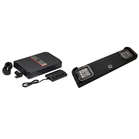 Kicker F-150 09-UP Crew Cab Audio Upgrade, LX 5 Ch Amp & Vehicle Specific Dual 10" Solobaric Enclosure