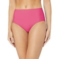 thumbnail image 2 of LEEy-world Swim Shorts Women Tummy Control Women's Bikini Bottoms High Cut Swimsuit Bottom Solid Color Mid Waist Swim Bottoms Swim Suit High Waist Bottoms Red,L, 2 of 4