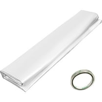 KFFKFF Greenhouse Covering 10 x 25 ft, 6 Mil Thick Polyethylene Greenhouse Sheeting, Transparent Plastic Film for Greenhouse with UV Protection, Warming Polyethylene Sheeting, Exceptional Durability