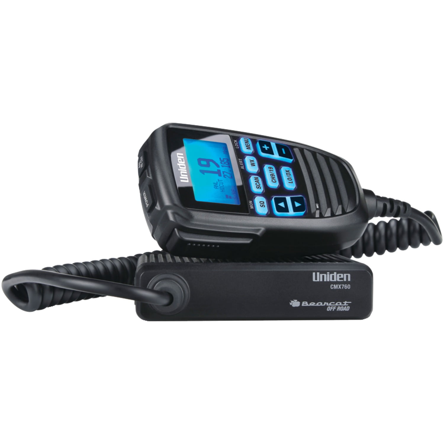 Uniden CMX760 40-CH off-Road Compact CB Radio, Browning BR-MM-18 Mount Kit & Tram 3-B-HC Fiberglass CB Antenna