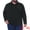 Black, variant on DARING DIVA Men's Big Tall Chest Pocket Long Sleeve Business Polo Shirt XL Black