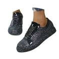 thumbnail image 3 of Shoes for Women Carnival Sparkly Lace Up Platform Sneakers Low Top Fashion Casual Walking Footwear Shoes, 3 of 9