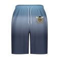 thumbnail image 4 of LOVZFMLL Men's Swim Trunks Quick Dry Board Shorts with Pockets Gradient Color Beach Shorts Bathing Suits for Men Swimwear Navy 4XL, 4 of 5