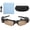 Dark Brown, variant on UsilkU Bluetooth 5.0 Sunglasses Open-Ear Headphones Solar Power Wireless Glasses Headset Stereo Earphone with Built-in Mic for Outdoor Sports, Transparent (Range: 32.8 ft / 10 m)