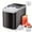 Upscale Black, variant on Countertop Ice Maker, Nugget Portable Ice Machine, 9 Bullet Ice Cubes in 6 Mins, 26.6Lbs in 24Hrs Self-Cleaning with Handle, Basket, Scoop for Home, Kitchen/Party/Camping/Rv