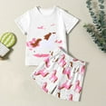 thumbnail image 4 of CAIXIA Baby 2 Piece Sets Girls Summer Casual Play Set Featuring Adorable Cartoon Horse Print Short Sleeve Top and Shorts for Toddler Kids Daily Outdoor Wear,9-10 Years, 4 of 6