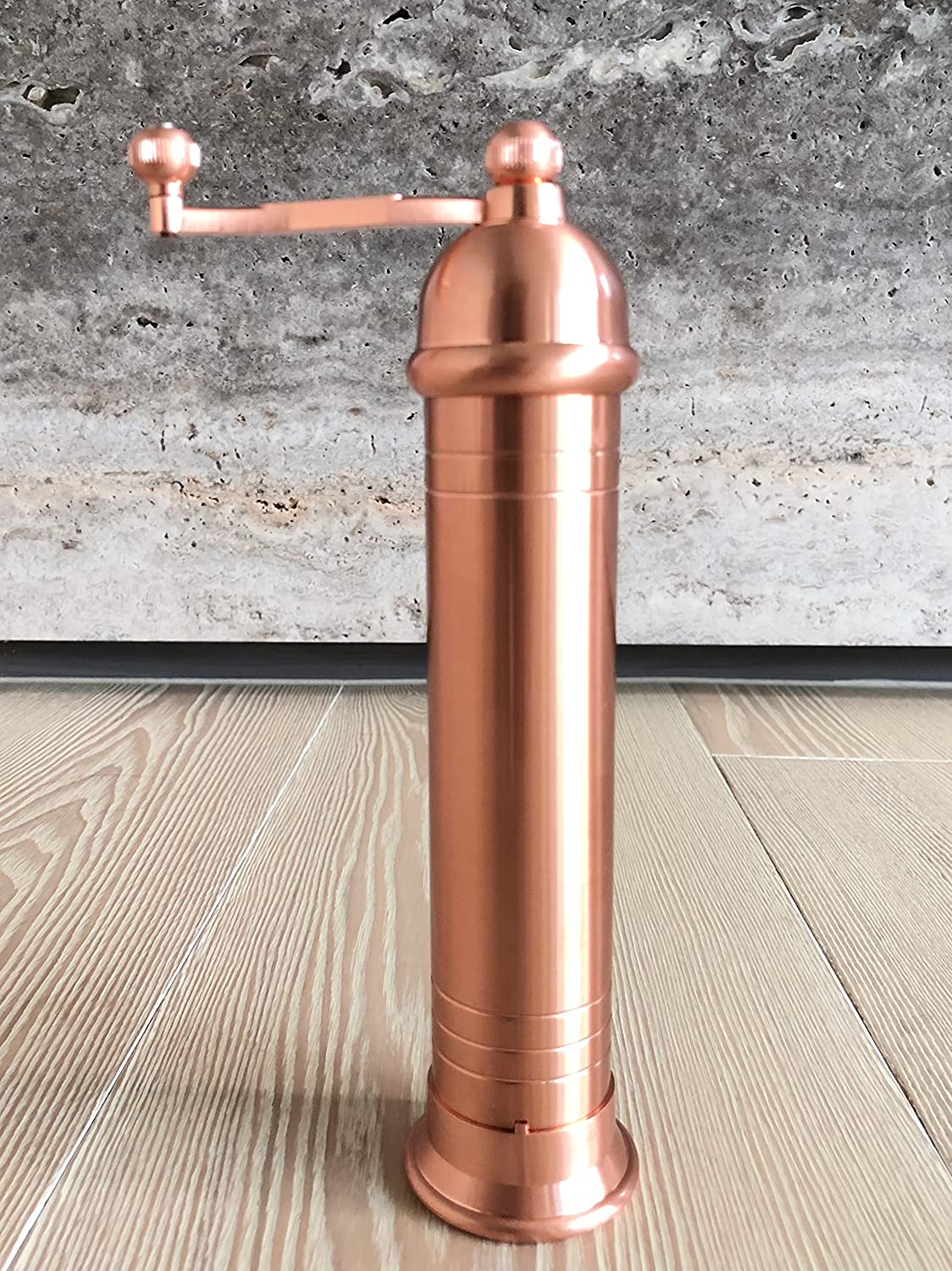 All Splendid Greek Rose Gold Pepper Salt Grinder- Greece Pepper Salt Mills Stainless Steel with Acrylic-Rose Gold＿並行輸入品 All Splendid Greek Style Rose Gold Pepper Salt Grinder- Greece