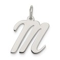 thumbnail image 1 of 925 Sterling Dainty Letter M Initiale Nom Monogramme Collier Pendentif Pendentif, 1 of 8