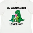 thumbnail image 4 of Inktastic My Auntiesaurus Loves Me Boys or Girls Toddler T-Shirt, 4 of 5
