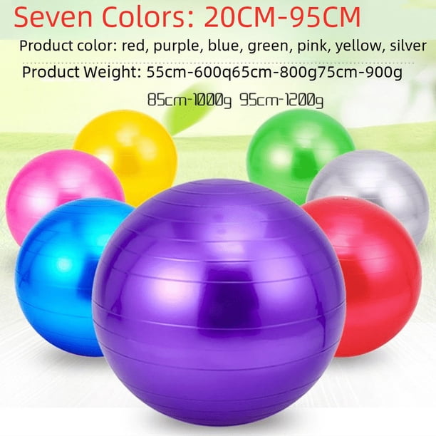 Pelota de fitness para yoga, para adultos y niños, para actuaciones de baile, para mujeres embarazadas, para matronas, para parejas, para rehabilitación, 65 cm, de una sola pieza