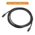 thumbnail image 2 of Unique Bargains Digital Optical Audio Cable, SPDIF Optical Cable for Audio System, Sound Bar, Gold-Plated Connectors, 6.6ft, 2 of 7