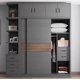thumbnail image 2 of Cupboard Storage Wardrobe Organizer Bedroom Modular Sliding Space Saving Wardrobe Dresser Armoires De Salon Home Furniture HDH My Lux Decor Round, 2 of 18
