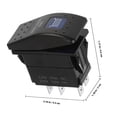 thumbnail image 2 of Phenofice 1Pcs PPA Rocker Switch for Automotive Use Work Light Control 5.3x4.3x1.2in, 2 of 5