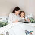 thumbnail image 5 of Feelyou Jungle Nature Scenery Bedding Comforter Set, Cartoon Wildlife Duck Twin Comforter Sets, Rustic Farmhouse Reversible Bedding Set, Luxury Bedroom Decor, 2 Pieces, 5 of 8