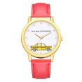 thumbnail image 1 of England Style Simple Women Student Casual PU Leather Strap Quartz Wristwatch Watch(Red), 1 of 6