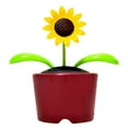 thumbnail image 2 of Cute Sunflower Dancing Flowers Swinging Sunflower Insect Flip Flap Flowers Eco-Friendly Solar Power Bobblehead Dancing Flowers for Car Home Decoration Car Auto Interior Accessories Ornament, 2 of 6
