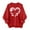 Red, variant on CFLVAEK Valentine's Day Sweatshirts Women Oversized Heart Graphic Sweatshirt Plus Size Long Sleeve Crewneck Pullover Tops Red M
