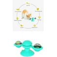 thumbnail image 4 of Interactive Cat Toy Rotating Windmill Teasing Scratching Tickling Hairbrush, Chew Toy with Twinkle Ball Catnip, 4 of 6