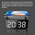 thumbnail image 3 of Bluetooth Speaker Wireless Charging Digital Alarm Clock Radio Outdoor Portable LED Bedside Clock, 3 of 9