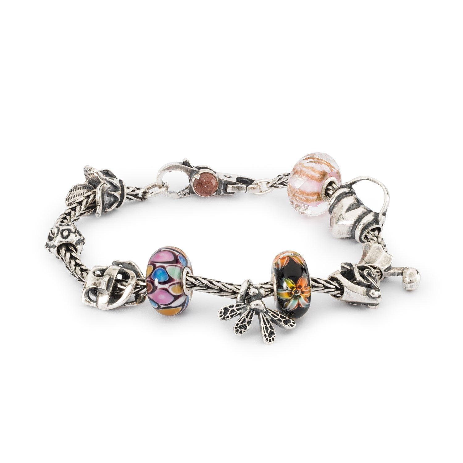 Trollbeads World of Wonders Glass Charm for Silver Bead Bracelet