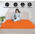 thumbnail image 4 of King Size 1-Piece Fitted Sheet – 800 Thread Count, 100% Egyptian Cotton, White Stripe Pattern, 24-Inch Deep Pocket Soft & Breathable, 4 of 5