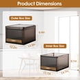 thumbnail image 3 of 16.5L Stackable Plastic Storage Bin with Lid - Closet, Kitchen, and Room Organizer, Two-Way Opening, 3 of 9