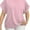 Pink, variant on Plus Size Women's Fashion Crewneck T-Shirt - Summer Business Casual Top Comfort Clothes